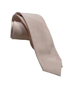 The Tie Bar Mens Pink Tie 80% Linen 20% Silk blend